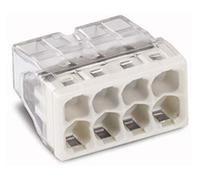 10 bornes enfichables WAGO Compact 8x 0,5-2,5 mm² gris