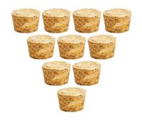 10 bouchons coniques en liège de bois pour vin, bouchons de scellage réutilisables pour barre de bouteilles, loisirs créatifs, accessoires de cuisine (33x29x20 mm)