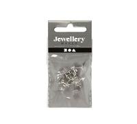 10 boucles d'oreilles 13 mm - argent