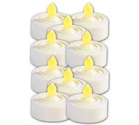 10 bougies à LED Style chauffe-plat Blanc G