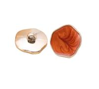 10 Boutons à poignée 21/25 mm Beaux Boutons en Plastique irréguliers Accessoires de vêtements for Femmes(Brown,25mm)