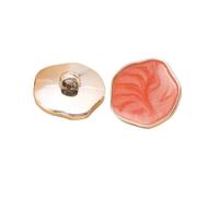 10 Boutons à poignée 21/25 mm Beaux Boutons en Plastique irréguliers Accessoires de vêtements for Femmes(Coral Color,25mm)