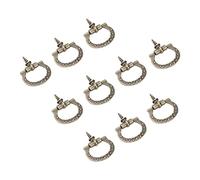 10 boutons de tiroir, poignées petites 27 x 24 mm en bronze pour meuble armoire commode