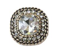 10 boutons métalliques carrés en diamant 18mm, 23mm, 25mm, Couleur 2, 23mm