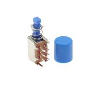 10 boutons-poussoirs horizontaux à tirer avec 2 rangées de broches 6 contacts et bouton d'oreille A04, interrupteur d'alimentation décodeur poussoir réarmement automatique(10Set Switch)