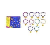 10 bracelets en ruban fleuri