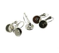 10 brisuren avec bord de ziselierten dans Argent plaqué platine pour cabochons 10 mm de Vintage Parts, Bijoux DIY