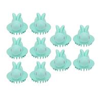 10 brosses de bain pour animaux de compagnie, brosse de douche pour chien avec design en forme de lapin, brosse à shampooing douce pour doigts pour le massage et le toilettage des