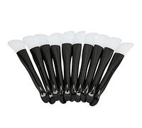 10 brosses en silicone pour masque facial, applicateur de masque à l’argile à double extrémité, brosse douce et respectueuse de la peau pour masque d’argile, avec spatule et manche