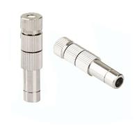 10 buses de brumisation en laiton avec raccord rapide pour système de brumisation extérieur, buses de brumisation pour jardin, pulvérisation et atomisation pour l'aménagement paysager, humidificatio