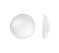 10 CABOCHONS Loupe en Verre Rond 20 mm - Transparent - Demi rond Demi dome - Creation Diy