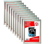 10 cadres Albyco Click, cadre à clic, Snapframe, cadre photo, format A4, 21 x 29,7 cm, largeur du cadre 25 mm, aluminium, métal, film antireflet