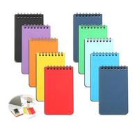 10 Carnets Poche A7 Mini Carnet Spirale Bloc-Notes Ligné 25 Pages Mémos