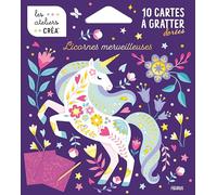 10 cartes à gratter - Licornes merveilleuses