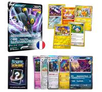 10 Cartes Brillantes Françaises + 1 Carte Ultra Rare - Protège Cartes Sleeves PGC Officielles Compatible avec Pokemon - Pack PGC GRADING