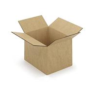 10 cartons d'emballage 25 x 25 x 20 cm - Double cannelure Marron