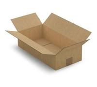 10 cartons d'emballage 40 x 20 x 10 cm - Simple cannelure Marron G