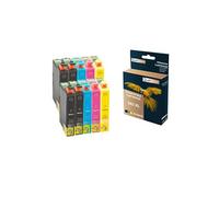 - 10 Cartouches compatible pour EPSON 502 XL 502XL Noir (x4) + Cyan (x2) + Magenta (x2) + Jaune (x2) (Jumelles) pour Epson Expression Home