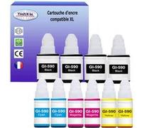 10 Cartouches compatibles avec Canon GI590 - T3AZUR G