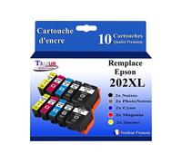 - 10 Cartouches Compatibles avec Epson 202 XL pour Epson Expression Premium XP-6000, XP-6005