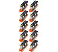 10 cartouches compatibles HP N°364 BK NH-R0364 XL - Noir iColor