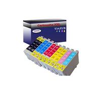10 Cartouches Compatibles pour Epson Stylus Photo PX720WD, PX730WD remplace Epson T0801 T0802 T0803 T0804 T0805 T0806 -