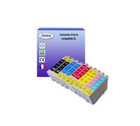 10 Cartouches Compatibles pour Epson Stylus Photo RX585, RX685 remplace Epson T0801 T0802 T0803 T0804 T0805 T0806 - T3AZUR
