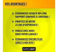 10 Cartouches d'encre Compatible avec Epson 27XL Multipack pour Workforce WF3600 WF3620 WF3620 WF3640 WF7110 WF7210 WF7600 WF7610 WF7615 WF7620 WF7700 WF7710 WF7715 WF7720