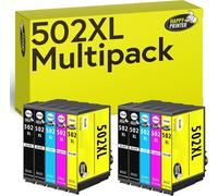 10 Cartouches d'encre Compatible avec Epson 502XL Multipack pour WF2860 WF2860dwf WF2865 WF2865dwf WF2880 WF2880dwf WF2885 WF2885dwf XP5100 XP5105 XP5115 XP5150 XP5155