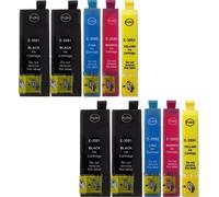 10 cartouches d'impression compatibles T35XL - 4 x T3591, 2 x T3592, 2 x T3593, 2 x T3594 compatibles avec Epson Workforce Pro WF-4720 DWF, WF-4725 DWF, WF-4730 DTWF, WF-4735 DTWF, WF-4740 DTWF