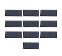 10 Cellules Solaires Polycristallines 5V 0.15W Mini Panneaux Solaires Résistants aux Intempéries pour Projets DIY Jouets Lumineux et Création de Chargeurs Solaires