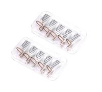 10 Chablon Ongles Aluminium Réutilisable, Guide Extension Nail Art | Forme Incurvée Précise, Fixation Facile sur Doigts, Usage Salon Pro et Maison, Couleur Argenté
