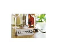 Securit Gereserveerd-Dutch Lot de 5 Supports de Table Blanc