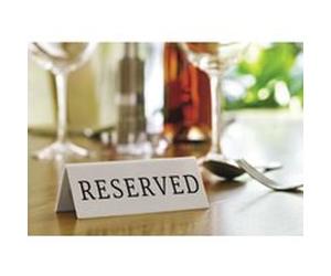 10 chevalets ""réservé"" anglais G