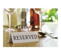 10 chevalets ""réservé"" Néerlandais G