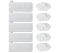 10 chiffons microfibres (5 buses sol + 5 buses manuelles) pour Kärcher EasyFix SC 2, SC 3, SC 4, SC 5, SC 1. Accessoires lavables Karcher Nettoyeur Vapeur pour d'excellents résultats de nettoyage