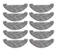 10 chiffons serpillères compatibles avec aspirateur robot Proscenic 850T , en laine et microfibres lavables résistantes longue durée []