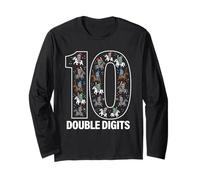 10 Chiffres d'anniversaire Chevalier Cavalier Double Manche Longue