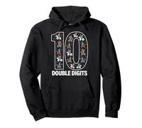 10 Chiffres d'anniversaire Chevalier Cavalier Double Sweat à Capuche