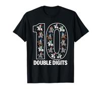 10 Chiffres d'anniversaire Chevalier Cavalier Double T-Shirt