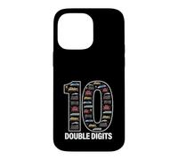 10 Chiffres d'anniversaire de Train Doubles Coque pour iPhone 14 Pro Max