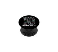 10 Chiffres d'anniversaire tracteurs Doubles PopSockets PopGrip Adhésif