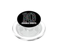 10 Chiffres d'anniversaire tracteurs Doubles PopSockets PopGrip pour MagSafe