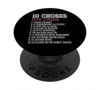 10 Choses Que j’Aime Moteur Essence Style rétro Humour PopSockets PopGrip Adhésif