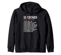 10 Choses Que j’Aime Moteur Essence Style rétro Humour Sweat à Capuche