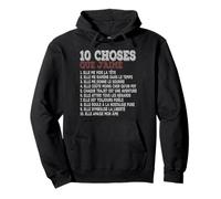 10 Choses Que j’Aime Moteur Essence Style rétro Humour Sweat à Capuche