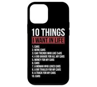10 Choses Que Je Veux dans la Vie Cars Garage Funny Car Lover Coque pour iPhone 12 Mini