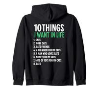 10 choses que je veux dans ma vie : chats, plus de chats, femme Sweat à Capuche