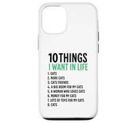 10 choses que je veux dans ma vie : chats, plus de chats, homme Coque pour iPhone 12/12 Pro