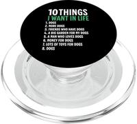 10 choses que je veux dans ma vie : chiens, plus de chiens, femme PopSockets PopGrip pour MagSafe